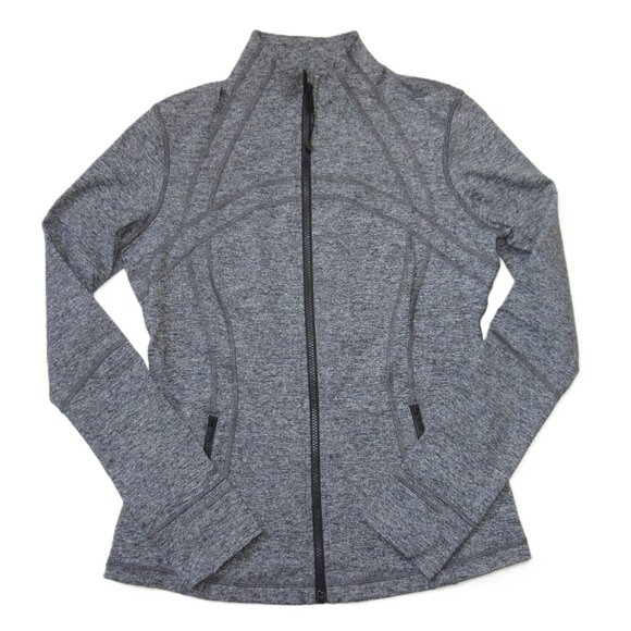 Lululemon Jackets & Blazers - NWT Lululemon Define Jacket Luon in Heathered Black Stretch Full Zip 12